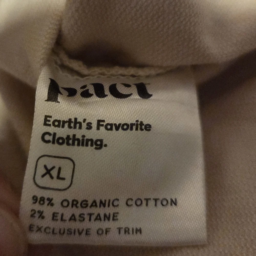 NWT Pact Corduroy Bomber Jacket Sandshell Beige Women's XL Modern Organic Cotton - Picture 8 of 9